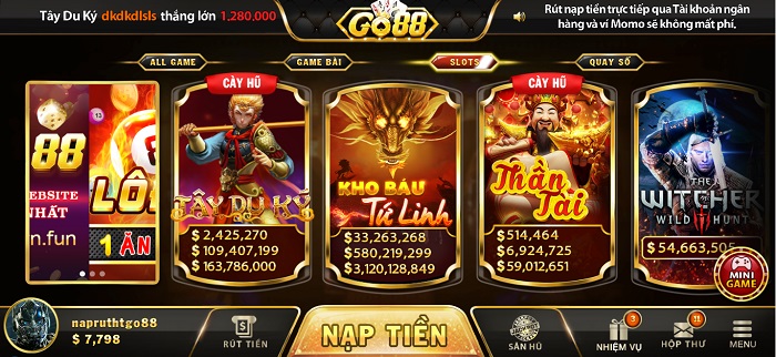 Tặng giftcode 100k game bài Go88 đổi thưởng mới nhất 2022